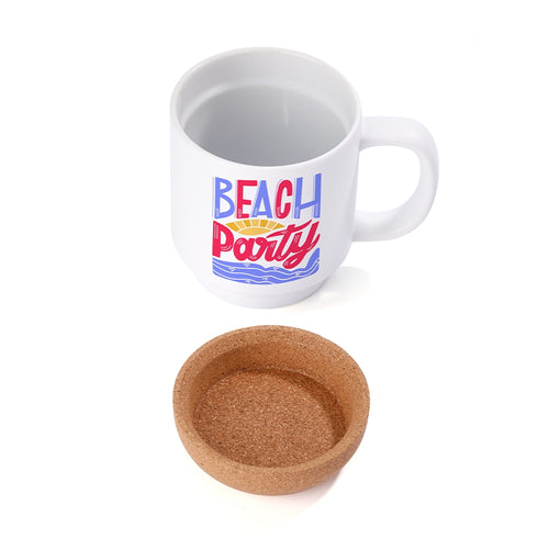 13oz Detachable Cork-White